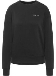 Mustang Bluza w kolorze czarnym rozmiar: M. Czarne bluzy Mustang, m, bez wzorów, z bawełny, bez kaptura. Za 119.12 zł.