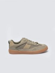 Sneakersy damskie khaki TT274761 303. Zielone buty sportowe lifestyle BIG STAR, bez wzorów, z gumy, klasyczne, z okrągłym noskiem, bez zapięcia. Za 149.99 zł.