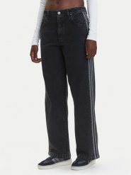 Adidas Jeansy adicolor Denim 3-Stripes JD3109 Czarny Loose Fit. Czarne jeansy adidas, bez wzorów, z bawełny. Za 349.99 zł.