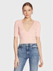 Guess Sweter W3GR17 Z2U00 Różowy Regular Fit. Czerwone swetry Guess, m, z aplikacjami, z syntetyku, bez ramiączek. Za 569.99 zł.