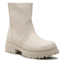 Botki Jenny Fairy. Brązowe botki Jenny Fairy, bez wzorów, bez obcasa, na płaskiej podeszwie, bez zapięcia. Za 101.99 zł.