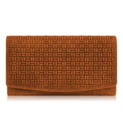 Portfel skórzany vintage pomarańczowy Paolo Peruzzi T-109-HOR. Brązowe portfele PAOLO PERUZZI, bez wzorów, ze skóry. Za 69.99 zł.