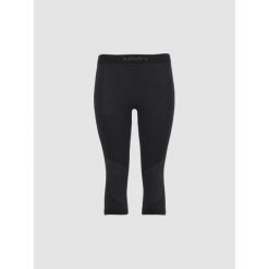 Fusyon 3/4 Thermal Pants. Czarne bielizna termoaktywna damska Uyn, bez wzorów, ze skóry, bez ramiączek. Za 399.00 zł.