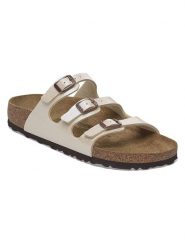 Birkenstock Klapki "xxx" w kolorze kremowym rozmiar: 40. Brązowe klapki Birkenstock, bez wzorów, klasyczne, z otwartym noskiem, bez obcasa, bez zapięcia. Za 367.45 zł.
