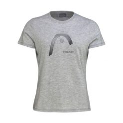 T-shirt damski Club Lara. Szare t-shirty Head, xl, bez wzorów, z bawełny, sportowe, bez kołnierzyka, bez ramiączek. W wyprzedaży za 101.50 zł.