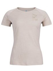 Odlo Koszulka funkcyjna "Ascent" w kolorze kremowym rozmiar: L. Brązowe t-shirty sportowe ODLO, l, bez wzorów, z lyocellu, bez ramiączek, outdoorowe. Za 194.61 zł.