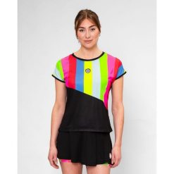 Damski tank top Bidi Badu New York. Czarne topy BIDI BADU, bez wzorów, sportowe, bez kołnierzyka, bez ramiączek. Za 237.00 zł.