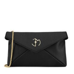 Torebka Eva Minge. Czarne listonoszki Eva Minge, bez wzorów, bez dodatków. Za 279.99 zł.