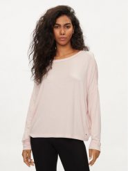 Tommy Hilfiger Bluzka UW0UW05196 Różowy Relaxed Fit. Czerwone bluzki Tommy Hilfiger, s, bez wzorów, bez kołnierzyka, bez ramiączek. Za 139.99 zł.