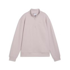 Damska bluza Essentials Elevated Standard z krótkim zamkiem PUMA. Czerwone bluzy Puma, m, bez wzorów, z bawełny, klasyczne, bez ramiączek, bez kaptura. Za 219.00 zł.