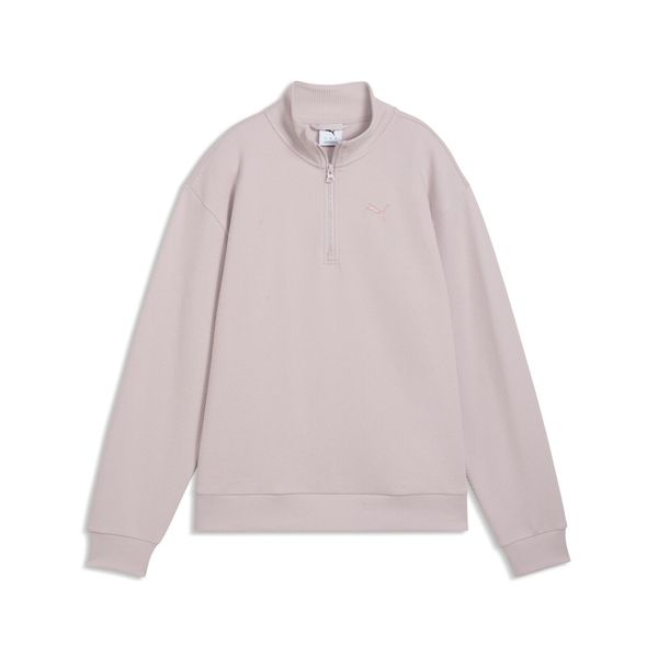 Damska bluza Essentials Elevated Standard z krótkim zamkiem PUMA. Czerwone bluzy Puma, m, bez wzorów, z bawełny, klasyczne, bez ramiączek, bez kaptura. Za 219.00 zł.