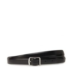 Pasek Calvin Klein. Czarne paski Calvin Klein, bez wzorów. Za 98.99 zł.