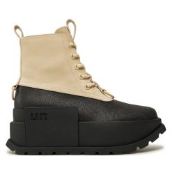 Botki United Nude. Brązowe botki United Nude, bez wzorów, bez obcasa, na koturnie, bez zapięcia. Za 849.99 zł.