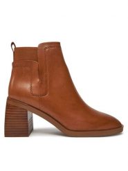 Aldo Botki Uneliveth 13805826 Brązowy. Brązowe botki Aldo, bez wzorów, ze skóry, bez obcasa, na słupku, bez zapięcia. Za 639.99 zł.
