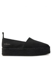 Calvin Klein Jeans Espadryle Platform Espadrille Mix Ml Mtl YW0YW01622 Czarny. Czarne espadryle Calvin Klein Jeans, bez wzorów, z jeansu, bez obcasa. Za 249.99 zł.