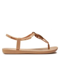 Sandały Ipanema. Brązowe sandały Ipanema, bez wzorów, bez obcasa, na płaskiej podeszwie, bez zapięcia. Za 69.99 zł.