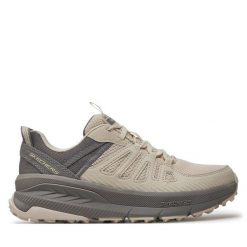 Trekkingi Skechers. Brązowe buty trekkingowe Skechers, bez zapięcia. Za 299.99 zł.