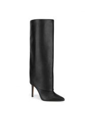 Nine West Kozaki SJ3645-2 Czarny. Czarne kozaki Nine West, bez wzorów, z materiału, bez obcasa, na szpilce, bez zapięcia. Za 287.99 zł.