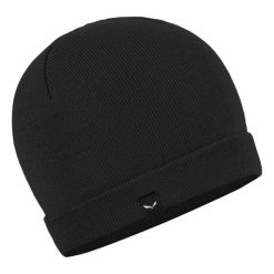 Czapka Zimowa Unisex Salewa Puez Am. Czarne czapki zimowe Salewa, bez wzorów, z dzianiny, eleganckie. Za 231.00 zł.