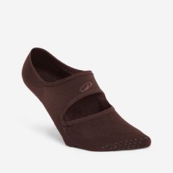 Skarpetki fitness damskie Domyos antypoślizgowe. Zielone skarpetki DOMYOS, bez wzorów, z elastanu. Za 24.99 zł.