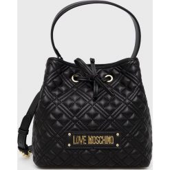 Love Moschino torebka kolor czarny. Czarne torebki klasyczne Love Moschino, bez wzorów, bez dodatków. Za 949.99 zł.