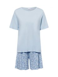 Mey Piżama Kobiety Bawełna niebieski, 48. Niebieskie piżamy Mey, bez wzorów, z bawełny, bez kołnierzyka, bez ramiączek. Za 349.95 zł.