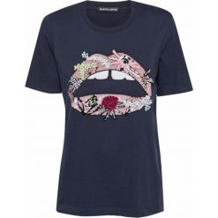 T-shirt MARKUS LUPFER ARTIC FLOWER LIP Granatowy. T-shirty marki Markus Lupfer. W wyprzedaży za 480.00 zł.