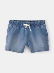 OshKosh Szorty dżinsowe w kolorze niebieskim rozmiar: 128/134. Niebieskie szorty OshKosh, bez wzorów. Za 83.22 zł.