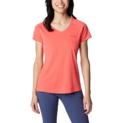 Koszulka sportowa damska Columbia Zero Rules z krótkim rękawem. Czerwone t-shirty sportowe Columbia, s, bez wzorów, z poliesteru, bez ramiączek. Za 179.00 zł.