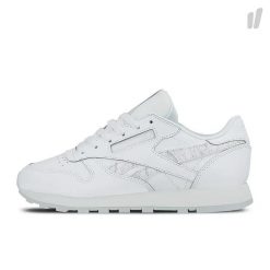 Damskie buty sportowe premium skórzana cholewka WMNS CLASSIC LEATHER. Białe buty treningowe Reebok, bez wzorów, bez zapięcia, trekkingowe, reebok classic. Za 405.00 zł.
