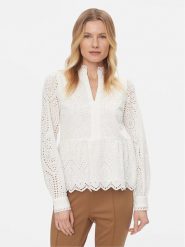 YAS Bluzka Holi 26026822 Biały Regular Fit. Białe bluzki YAS, l, bez wzorów, z bawełny, bez kołnierzyka, bez ramiączek. Za 149.99 zł.
