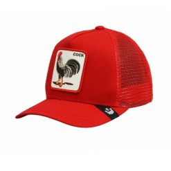 Czapka z daszkiem Goorin Bros. The Cock Trucker 101-0378-RED. Czerwone czapki z daszkiem Goorin Bros, bez wzorów. Za 159.00 zł.