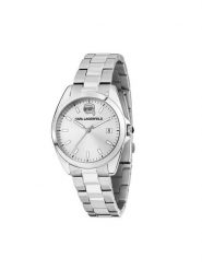 KARL LAGERFELD Zegarek R0553101517 Srebrny. Szare, analogowe zegarki KARL LAGERFELD, srebrne. Za 649.99 zł.