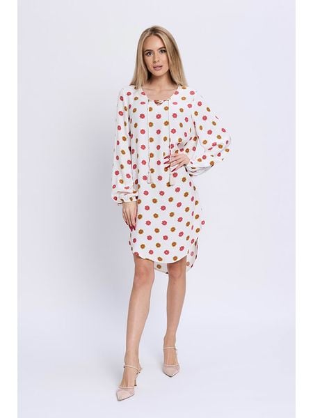 Marks & Spencer Sukienka w kolorze kremowo-różowym rozmiar: 47. Białe sukienki Marks & Spencer, bez wzorów, z wiskozy, bez kołnierzyka, bez ramiączek, mini. Za 56.79 zł.