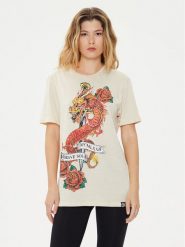 Brave Soul T-Shirt MTS-149LENNON Écru Straight Fit. T-shirty Brave Soul, xl, bez wzorów, z bawełny, bez kołnierzyka, bez ramiączek. Za 49.99 zł.