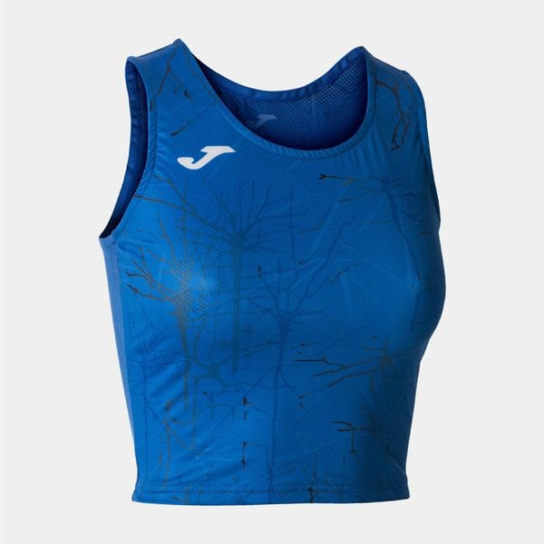 Tank top do biegania damski Joma Elite IX Crop top. Niebieskie topy Joma, xl, bez wzorów, sportowe, bez kołnierzyka, bez ramiączek. W wyprzedaży za 109.40 zł.