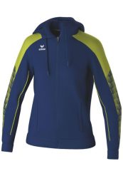 Damska bluza dresowa z kapturem Erima Evo Star. Niebieskie bluzy z kapturem Erima, bez wzorów, z dresówki, z kapturem, na fitness i siłownię. Za 183.00 zł.