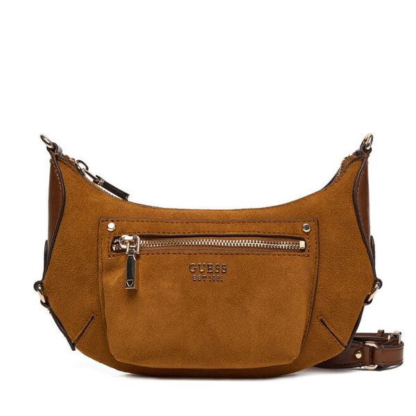 Torebka Guess. Brązowe torebki klasyczne Guess, z aplikacjami, klasyczne, bez dodatków. Za 357.99 zł.