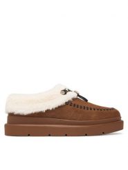 Guess Śniegowce FLFKEY LEA19 Brązowy. Brązowe śniegowce Guess, z aplikacjami, ze skóry, bez zapięcia. Za 584.99 zł.