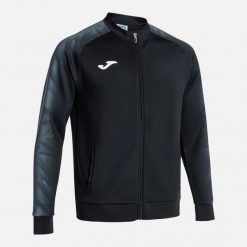 Kurtka z dresu Joma Elite XI. Czarne kurtki do biegania Joma, l, bez wzorów, z dresówki, bez kaptura, do biegania. Za 189.99 zł.