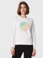 Fracomina Bluza FP23ST9015F400N5 Biały Regular Fit. Białe bluzy Fracomina, xl, bez wzorów, z bawełny, bez kaptura. Za 249.99 zł.