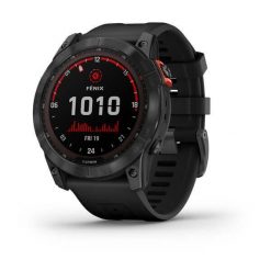 Zegarek Garmin Fenix 7X Solar. Czarne zegarki Garmin, ze stali. W wyprzedaży za 2,786.40 zł.