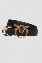PINKO Czarny pasek damski Cobain Belt H3, Rozmiar S. Czarne paski Pinko, bez wzorów. W wyprzedaży za 609.99 zł.