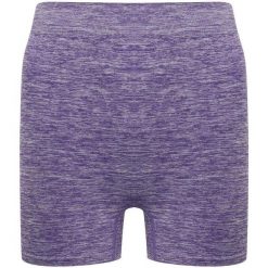 Bezszwowe Spodenki Damskie. Fioletowe szorty TOMBO, bez wzorów, sportowe. Za 76.99 zł.