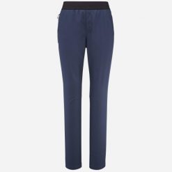 Spodnie trekkingowe damskie Millet Wanaka Stretch Pant III W Regular Fit. Niebieskie spodnie dresowe Millet, bez wzorów, długie. W wyprzedaży za 299.35 zł.