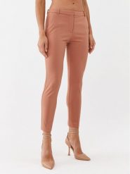 Pinko Spodnie materiałowe Bello 100155 A15M Brązowy Slim Fit. Brązowe spodnie materiałowe Pinko, bez wzorów, z materiału. Za 259.99 zł.