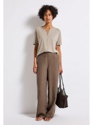 Street One Bluzka w kolorze beżowym rozmiar: 34. Brązowe bluzki Street One, s, bez wzorów, z wiskozy, klasyczne, bez kołnierzyka, bez ramiączek. Za 69.91 zł.