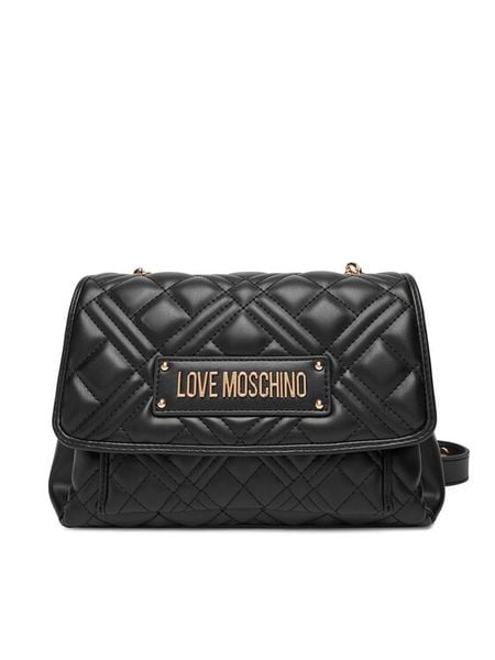 LOVE MOSCHINO Torebka JC4109PP0NLA0000 Czarny. Czarne torebki klasyczne Love Moschino, bez wzorów, ze skóry, bez dodatków. Za 579.99 zł.
