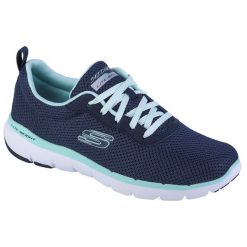 Buty sportowe Sneakersy damskie, Skechers Flex Appeal 3.0. Białe buty sportowe lifestyle Skechers, bez wzorów, z materiału, bez zapięcia, trekkingowe. Za 299.99 zł.