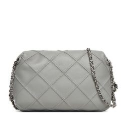 Torebka Tory Burch. Szare kopertówki Tory Burch, bez wzorów, wizytowe, bez dodatków. Za 1,999.00 zł.